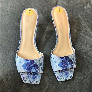 Nine West Blue Floral Women's Shoes